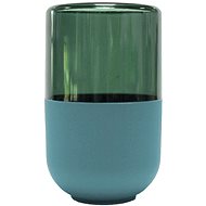 Douceur d'intérieur Plastic toothbrush cup, khaki, 7 × 11,5 cm - Toothbrush Holder Cup