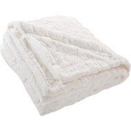 Douceur d'intérieur Natural Plush Faux Fur Blanket - Blanket