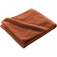 Douceur d'intérieur Plush sofa blanket, Curly, 180 × 220 cm, terracotta - Blanket