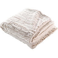 Douceur d'intérieur Plush faux fur blanket, Lynx, grey - Blanket