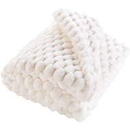 Douceur d'intérieur Plush quilted blanket, Frosty, 180 × 220 cm - Blanket