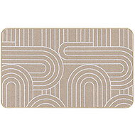 Douceur d'intérieur Woven carpet with pattern, 45 × 75 cm, MODUL, light beige - Carpet