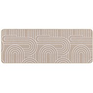 Douceur d'intérieur Woven carpet with pattern, 45 × 120 cm, MODUL, light beige - Carpet
