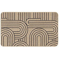Douceur d'intérieur Woven carpet with pattern, 45 × 75 cm, MODUL, beige - Carpet