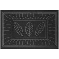 Douceur d'intérieur Feuilles doormat, 45 × 75 cm, black - Doormat
