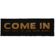 Present time Coir mat, Come in, 75 × 26 × 2 cm, dark - Doormat