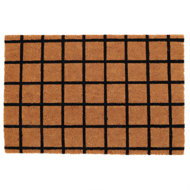 Home Styling Collection Coir mat, patterned, 59 × 39 cm, checkered pattern - Doormat