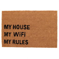 Home Styling Collection Coconut mat, inscription, 59 × 39 cm - Doormat
