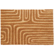 Home Styling Collection Coir mat, 59 × 39 cm, wavy pattern - Doormat