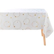 Douceur d'intérieur Rectangular tablecloth with gold star motif 150 × 300 cm - Tablecloth