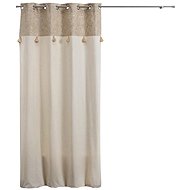 Douceur d'intérieur Boho curtain SULTANCURTAIN with fringe, 140 × 240 cm, beige - Drape
