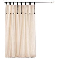 Douceur d'intérieur Curtain with loops FILINE, polycotton, 140 × 240 cm, beige - Drape