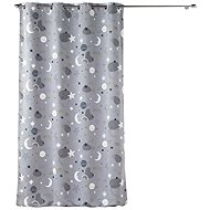 Douceur d'intérieur Curtain with rings MOONLIGHT, blackout, 140 × 260 cm, grey - Drape