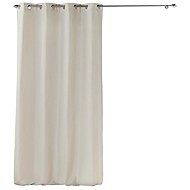 Douceur d'intérieur Curtain with rings VELVET, insulating, 135 × 260 cm, beige - Drape