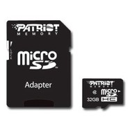 PATRIOT Micro SDHC 32GB Class 4 + SD adapter - Memory Card
