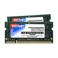 PATRIOT 2GB KIT SO-DIMM DDR2 800MHz CL6 Signature Line - RAM