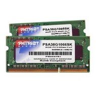 PATRIOT 8GB KIT SO-DIMM DDR3 1066MHz CL7 Signature Line for Apple - RAM