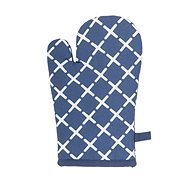 Tiseco Cross 18 × 28 potholder, blue - Oven Mitt