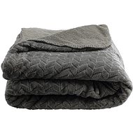 Gusta Blanket 150 × 200 cm Teddy, micro plush, grey - Blanket