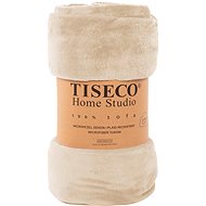 Tiseco Cosy microfleece blanket 240 × 220 cm, cream - Blanket