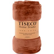 Tiseco Cosy microfleece blanket 150 × 200 cm, maroon - Blanket