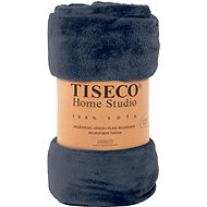 Tiseco Cosy microfleece blanket 150 × 200 cm, dark blue - Blanket