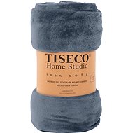 Tiseco Cosy microfleece blanket 150 × 200 cm, grey-blue - Blanket