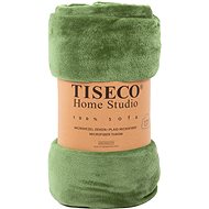 Tiseco Cosy microfleece blanket 150 × 200 cm, olive - Blanket