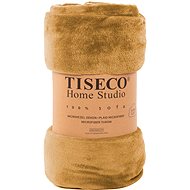 Tiseco Cosy microfleece blanket 150 × 200 cm, ochre - Blanket