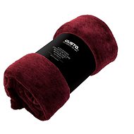 Gusta Fleece plaid 130 × 160 cm, red - Blanket