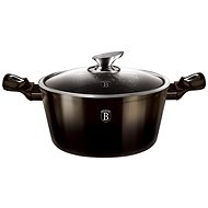 BERLINGERHAUS Casserole with marble surface 28cm Shiny Black Collection - Casserole Pot