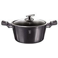 BERLINGERHAUS Casserole with lid with marble surface Carbon PRO Line 30cm - Casserole Pot