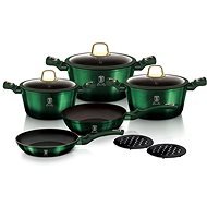 BERLINGERHAUS Set of dishes with titanium surface 10 pcs Emerald Collection - Cookware Set