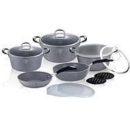 BERLINGERHAUS Set of dishes with marble surface 13 pcs Gray Stone Touch Line - Kitchenware Set