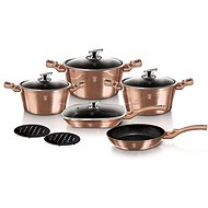 BERLINGERHAUS Set of dishes with marble surface 11 pcs Rosegold Metallic Line - Cookware Set