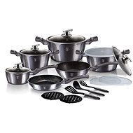 BERLINGERHAUS Marble-Surfaced Cookware Set 18 Pieces Carbon PRO Line BH-6887 - Cookware Set