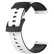 Drakero Silikonový pro 24mm Quick Release bílo-černý - Watch Strap