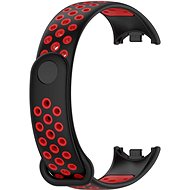 Drakero Silicone performance for Mi Band 8/9/10 black-red - Watch Strap