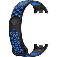 Drakero Silicone performance for Mi Band 8/9/10 black and blue - Watch Strap