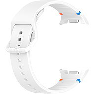 Drakero Silicone WAVY white for Samsung Galaxy Watch 8 - Watch Strap