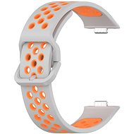 Drakero Silicone performance for Huawei Watch Fit 3 grey-orange - Watch Strap