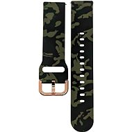 Drakero Silicone army for Quick Release 20 mm green - Watch Strap