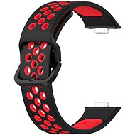 Drakero Silicone performance for Huawei Watch Fit 3 black-red - Watch Strap