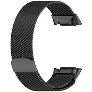 Drakero Milanese tension for Fitbit Charge 5 black, sized. L - Watch Strap