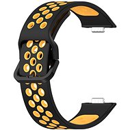 Drakero Silicone performance for Huawei Watch Fit 3 black and yellow - Watch Strap