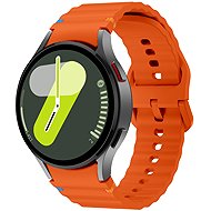Drakero Silicone WAVY for Samsung Galaxy Watch 4, 5, 6, 7 orange - Watch Strap