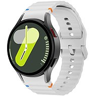 Drakero Silicone WAVY for Samsung Galaxy Watch 4, 5, 6, 7 white - Watch Strap