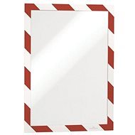 DURABLE Duraframe, selbstklebend, Sicherheit, A4, rot und weiß - 2 Stück - Rahmen