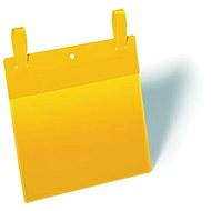 DURABLE hanging pouch with straps, yellow - 50 pcs pack - Tag