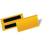DURABLE magnetic pocket for labels 100 x 38 mm, yellow - 50 pcs pack - Magnetic Pocket